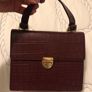 Brooks Brothers burgundy purse- NWOT
